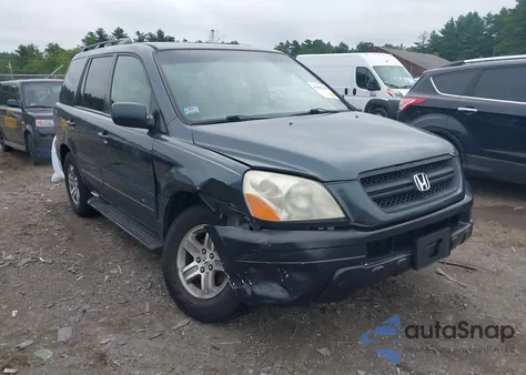 2005 Honda Pilot Ex-L from USA, damaged, VIN 5FNYF18575B045534